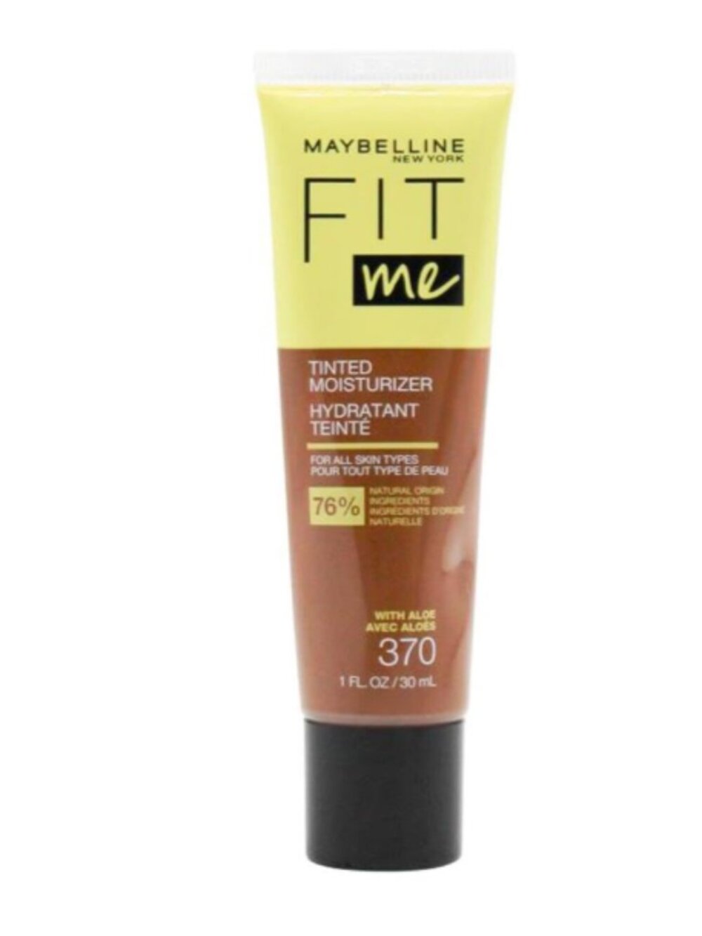 Maybelline Fit Me Tinted Moisturizer, Natural Coverage, Face Makeup, 370